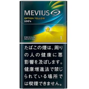画像1: メビウス・プレミアム・メンソール・オプション・イエロー・ワン・１００’Ｓ